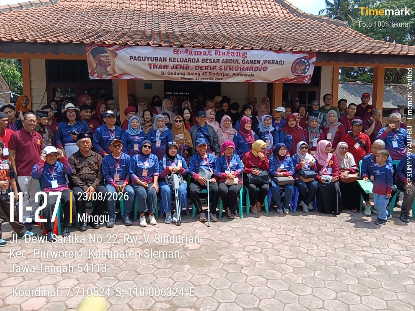 Kunjungan Keluarga Besar Trah Jenderal Oerip Sumoharjo ke Rumah Juang DHC 45 Purworejo