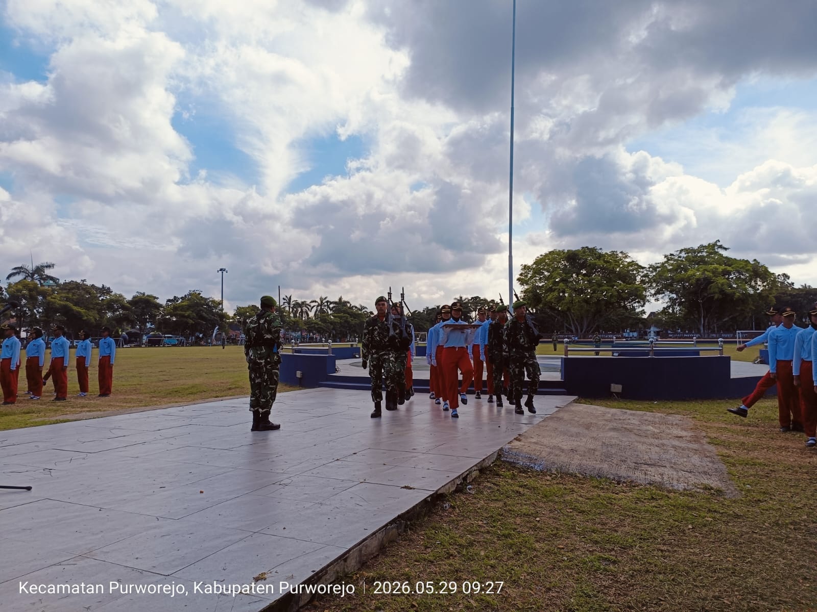 Gladi Bersih Upacara Hari Lahir Pancasila 2026, Paskibraka Purworejo Tampilkan Kekompakan dan Disiplin