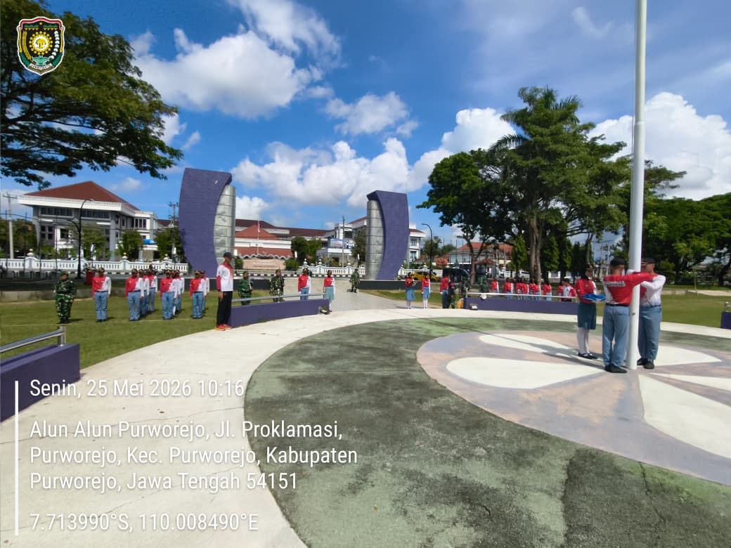 Hari Ketiga Pelatihan, Paskibraka Purworejo Matangkan Tata Upacara Jelang Hari Lahir Pancasila 2026