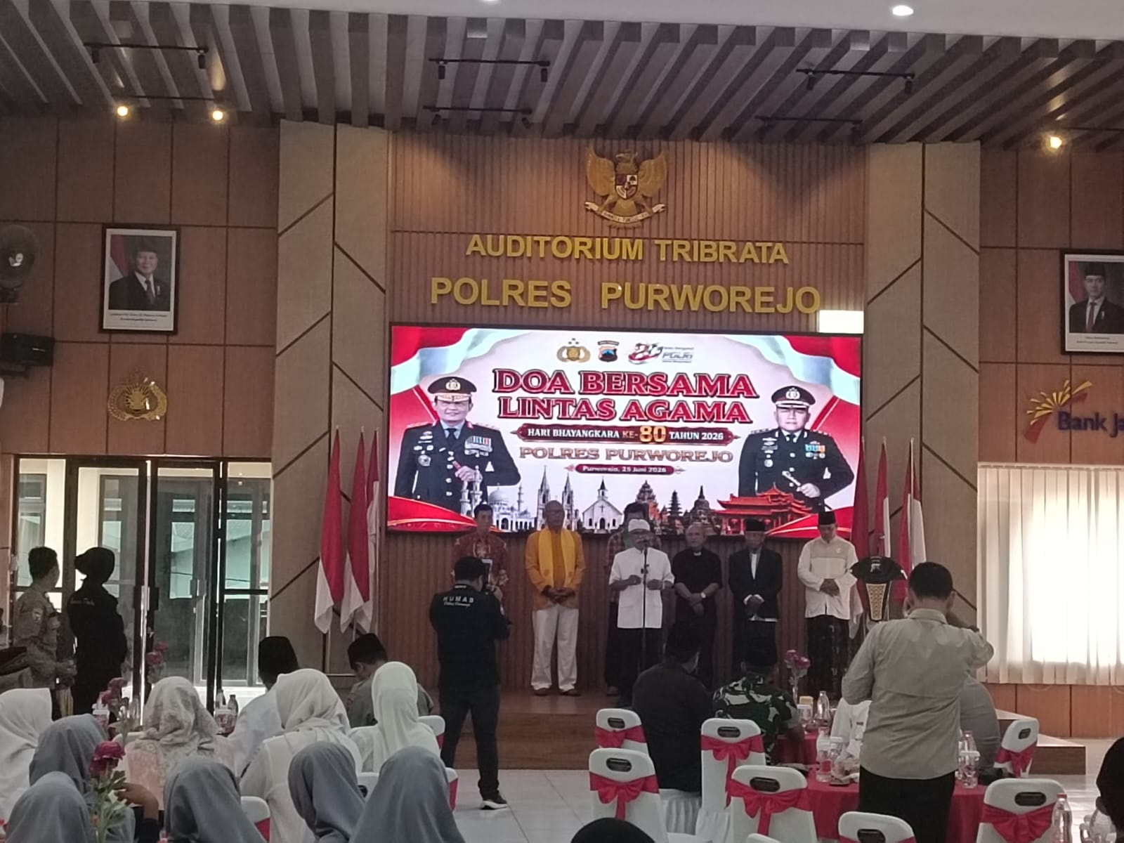 Doa Bersama Lintas Agama Perkuat Sinergi dan Kerukunan Jelang Hari Bhayangkara ke-80 di Purworejo
