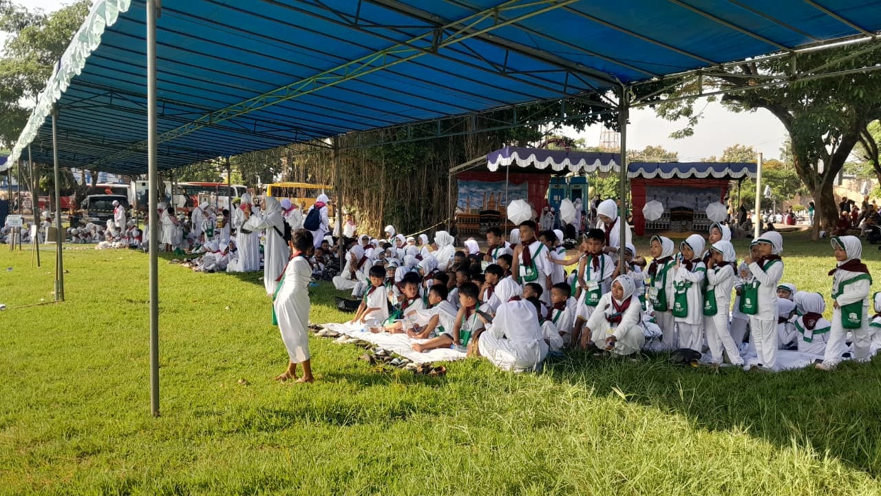 Ribuan Anak RA Ikuti Manasik Haji For Kids di Alun-Alun Purworejo
