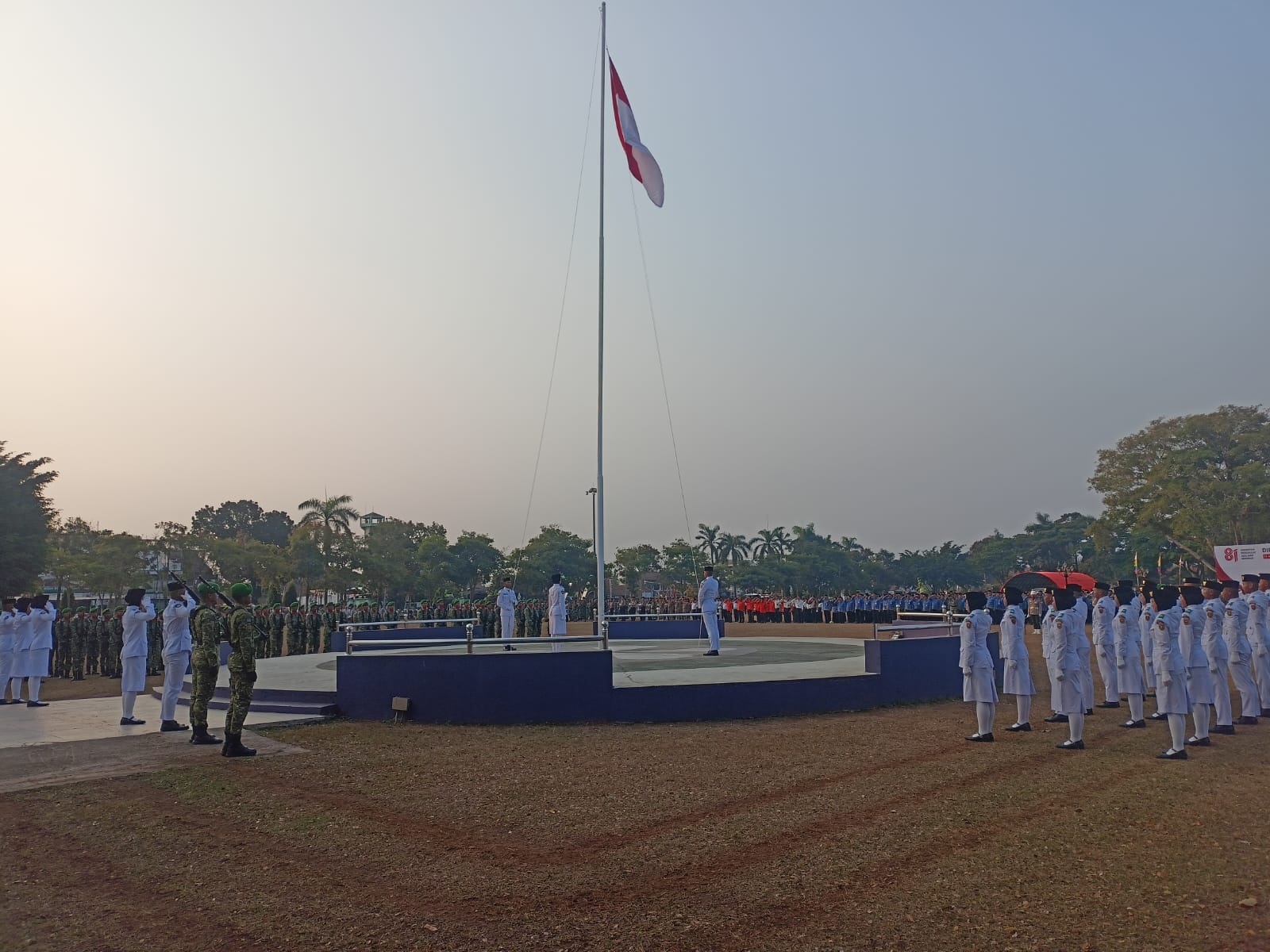 Upacara Penurunan Bendera HUT ke-81 Kemerdekaan RI di Purworejo Berlangsung Khidmat